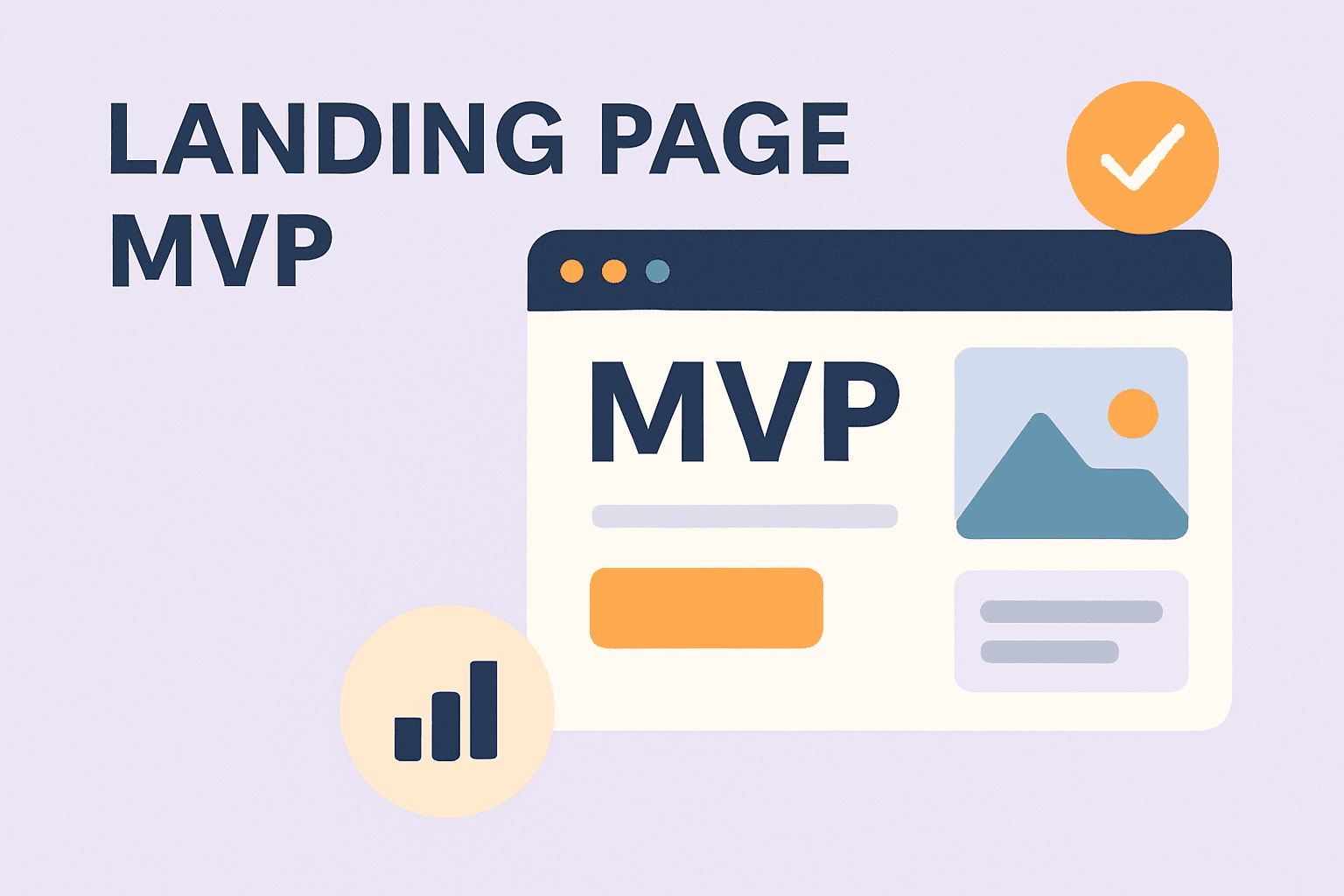 Landing Page MVP tool interface